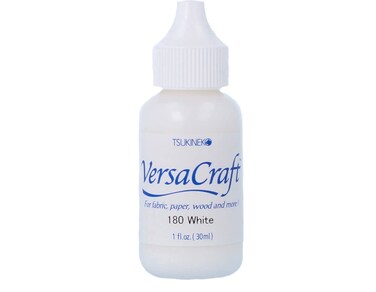 Tsukineko 1 Fluid Ounce VersaCraft Inker White