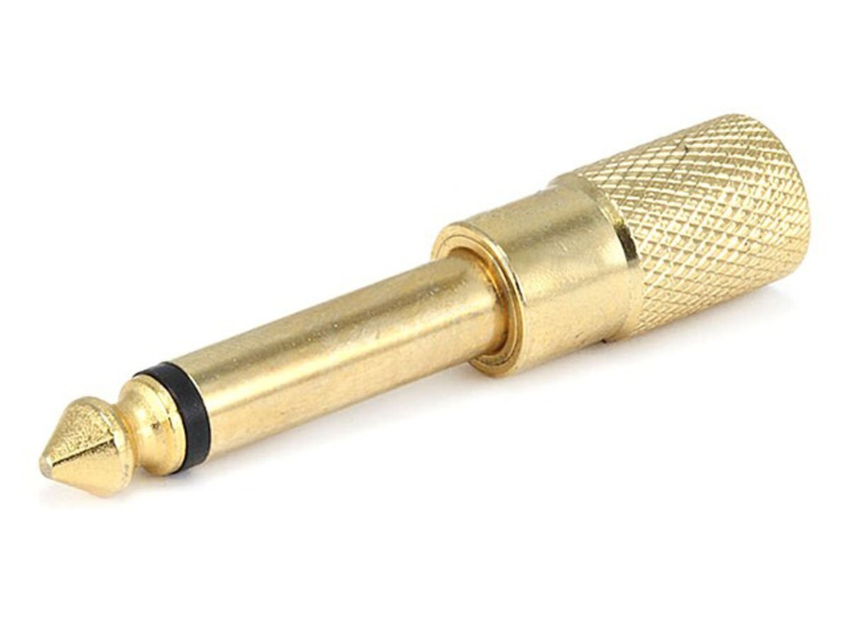 مونو برايس Monoprice Metal Mono Plug To Stereo Jack Adaptor Plated 3.5 MM 635 MM