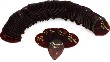 Fender 358 Shape Classic Celluloid Picks 72pack  Heavy