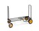 RockNRoller R12RT All Terrain 8in1 Folding MultiCartHand TruckDollyPlatform Cart34 to 52 Telescoping Frame500 lbs Load Capacity Black