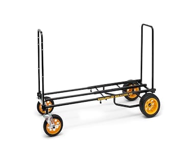 RockNRoller R12RT All Terrain 8in1 Folding MultiCartHand TruckDollyPlatform Cart34 to 52 Telescoping Frame500 lbs Load Capacity Black