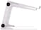 Odysset L Stand White  DJ Laptop Stand With Clamps