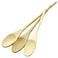 Chef Craft Select Maple Solid Spoon Set 10 12 14 inch 3 Piece Set Natural