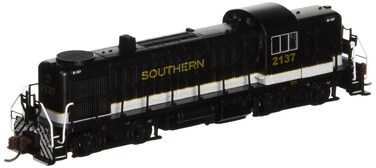 Bachmann Industries Alco RS3 Locomotive Southern 2137 Black Grey and Dulux Gold N Scale  DCC on Board