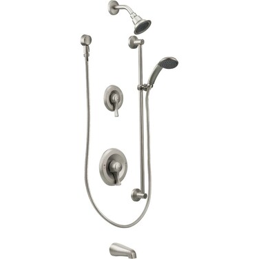 Moen Commercial MDura Classic Brushed Nickel PosiTemp TubShower Trim Valve Required 15gpm T8343EP15CBN
