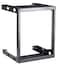 KENUCO Black 15U Wall Mount Open Frame Steel Network Equipment Rack 1775 Inch Deep  Black  15U  W19 x D1775 x H2975 REG15U