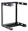 KENUCO Black 15U Wall Mount Open Frame Steel Network Equipment Rack 1775 Inch Deep  Black  15U  W19 x D1775 x H2975 REG15U