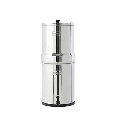 Royal Berkey GravityFed Stainless Steel Countertop Water Filter System 325 Gallon with 2 Authentic Black Berkey Elements BB92 Filters