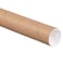 Aviditi Kraft Mailing Tubes with Caps 2 12 x 26 Pack of 34 for Shipping Storing Mailing and Protecting Documents Blueprints and Posters