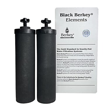 Berkey Authentic Black Berkey Elements BB92 Filters for Berkey Water Systems Set of 2