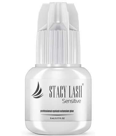 Sensitive Eyelash Extension Glue Stacy Lash 017floz5ml  56 Sec Drying timeRetention  45 WeeksBlack AdhesiveProfessional Supplies