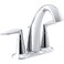 KOHLER 451004CP Alteo Centerset 4 inch Bathroom Faucet with PopUp Drain Assembly 2Handle Bathroom Sink Faucet 12 gpm Polished Chrome