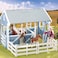 Breyer Freedom Series Classics Country Stable with Wash Stall  15 x 95 x 12  112 Scale  Blue and White  Model 699