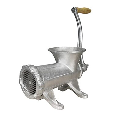 Weston 22 Manual Tinned Meat Grinder and Sausage Stuffer Silver