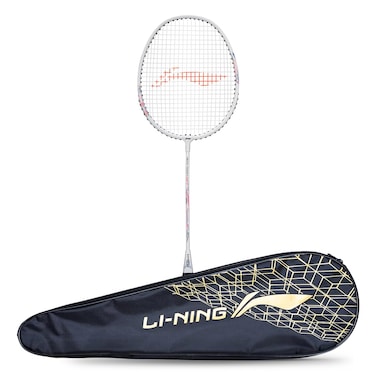 LiNing Aluminum Mega Power 7 Strung Badminton Racket with Free Head Cover BlueOrange