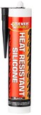 Everbuild Heat Resistant Silicone Sealant Black 310 ml