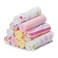 Spasilk Washcloths for Newborn Boys and Girls Soft Terry Baby Washcloths Baby Essentials Ideal Pink Lines Pack of 10
