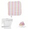 Spasilk Washcloths for Newborn Boys and Girls Soft Terry Baby Washcloths Baby Essentials Ideal Pink Lines Pack of 10