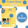 Grafix 9Inchby12Inch Stencil Film Blue 4Pack