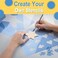 Grafix 9Inchby12Inch Stencil Film Blue 4Pack