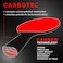 DonicSchildkrt CarboTec 3000 Table Tennis Racket 50 Carbon Fiber Concave Handle 21 mm Sponge Energy Pad  ITTF 758214