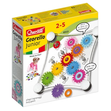 Quercetti Georello Junior  Double Sided Spinning Gear Play Set