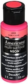 DecoArt Americana MultiSurface Neon Paint 2Ounce Pink