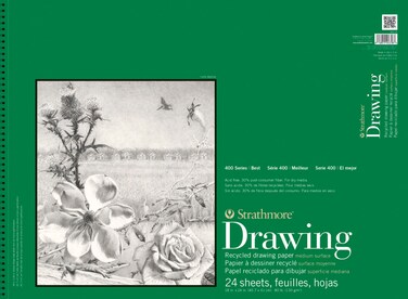 Strathmore 400 Series Recycled Drawing Pad 18x24 Wire Bound 24 Sheets