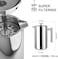 Secura French Press Coffee Maker 304 Grade Stainless Steel Insulated Coffee Press with 2 Extra Screens 34oz 1 Litre Silver