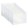 Azar Displays 122026 Self Adhesive Clear Acrylic Wall Sign Holder Frame 10 W x 8 H LandscapeHorizontal 10Pack