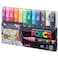 12 Posca Paint Markers 1M Markers with Extra Fine Tips Posca Marker Set of Acrylic Paint Pens  for Art Supplies Fabric Paint Markers for Art