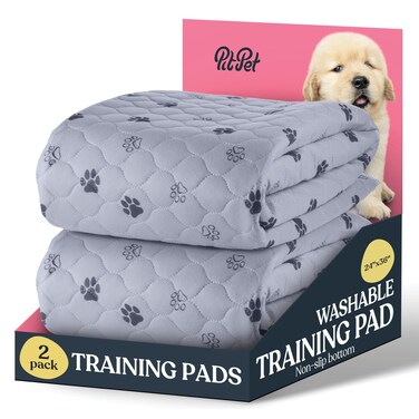Super Absorbent Washable Pee Pads for Dogs  2Pack Superior Reusable Puppy Pads Pet Training Pads 100 Waterproof Dog Pee Pad Protects Against Urine Leakage NonSlip Grip Prevents Slipping Bunching