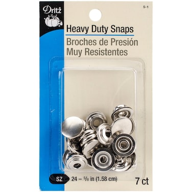 HeavyDuty Snaps 58 7PkgNickel