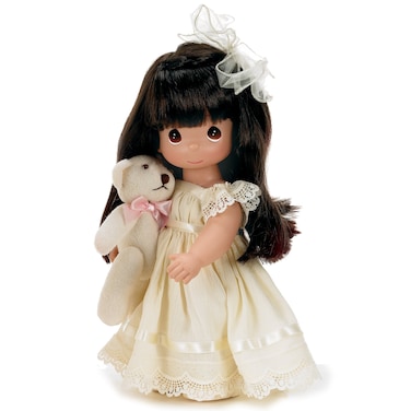 The Doll Maker Precious Moments Dolls Linda Rick Cherish Me Always Brunette 12 inch Doll