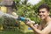 Water Gun Launcher Sm750 17 Inch Single Barrel Water Launcher Water Soaker Gun Shoots 70 ft Pool Squirt Gun for Outdoor Summer Fun