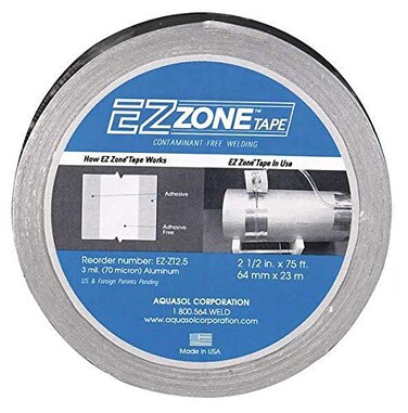 AQUASOL EZZT25 EZ Zone Tape 25 Wide 1 Adhesive FreeZone Width 75 Length