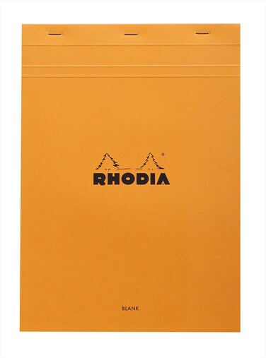 Rhodia Notepad No18 A4 Plain  Orange 8 14 x 11 34 18000C