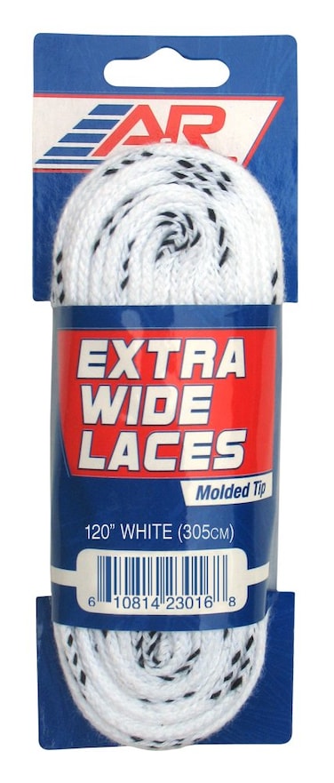 AR Sports Extra Wide Skate Lace White 108Inch