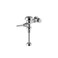 Sloan Royal 186 Exposed Manual Urinal Flushometer 05 GPF Flush Valve  Single Flush NonHoldOpen Handle Fixture Connection Top Spud Polished Chrome Finish 3912697