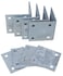 Dock Edge  Howell Dock Hardware Floating Inside Corner Kit with 4 Inside Corners and 4 Backer Plates