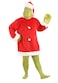 Dr Seuss The Grinch Santa Costume Deluxe with Full Mask for Adults LargeXLarge Red