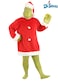 Dr Seuss The Grinch Santa Costume Deluxe with Full Mask for Adults LargeXLarge Red