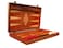 Mahogany Wood Backgammon Set  Board Game  Large Brown  Red