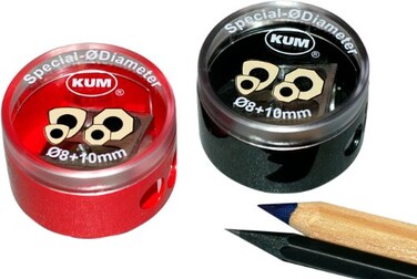 Kum 1053921 Magnesium 2Hole Double Sharpener Colors Vary