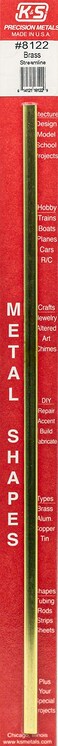 K  S Precision Metals KS 8122 Round Brass Tube Streamline 14 OD x 0014 Wall x 12 Long 1 Tube Made in The USA