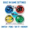 Fotorama Tap It Wireless Ultra HighTech Pod  4 Fun Games in One Develop HandEye Coordination Agility and Memory Up to 8 Players for Ages 6 and Up  White