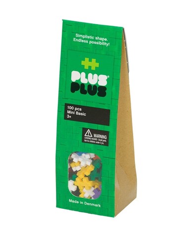 PLUS PLUS  Basic Mix  100 Piece Construction Building StemSteam Toy Mini Puzzle Blocks for Kids
