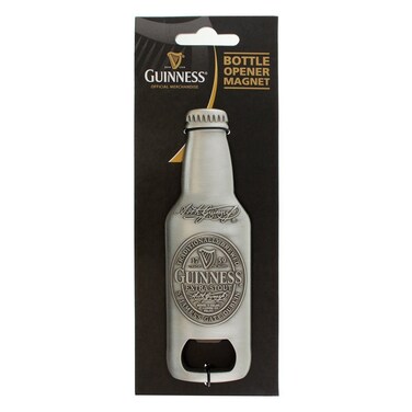 Guinness Official 3D Bottle Opener Fridge Magnet SIL 2113a
