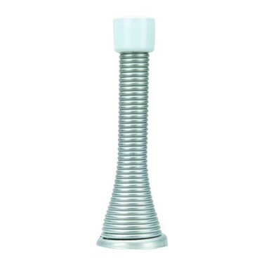 25 Pack  Designers Impressions Satin Nickel Spring Door Stop wRubber Bumper 1688