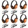 Califone 2810TI Tiger Motif Listening First Stereo Headphone Pack of 6 Adjustable headband comfortable for extended wear Specifically sized for young children